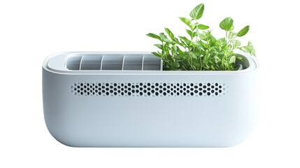 • A stylish portable air conditioner for small spaces, isolated on white background in HD 