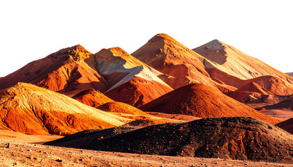 dry hills isolated on transparent background