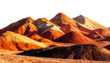 dry hills isolated on transparent background