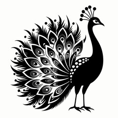 peacock vector illustration