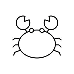 Crab Vector icon