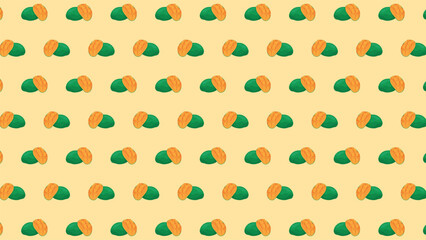 mango fruit seamless pattern background vector design