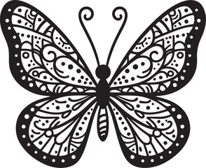 simple black outline drawing of a Donkey printable