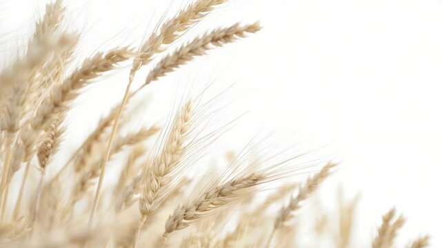 A close-up shot of a bundle of wheat, ideal for use in agricultural or nature-related contexts