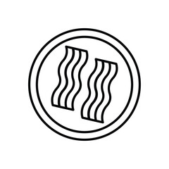 Bacon  Vector icon