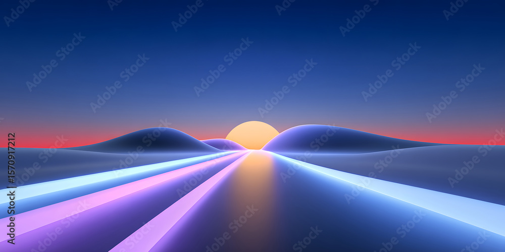 Poster abstract background with wavy lines wallpaper, gradient abstract ppt background
