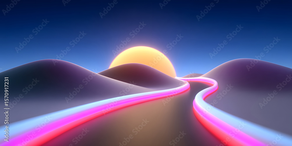 Poster abstract background with wavy lines wallpaper, gradient abstract ppt background