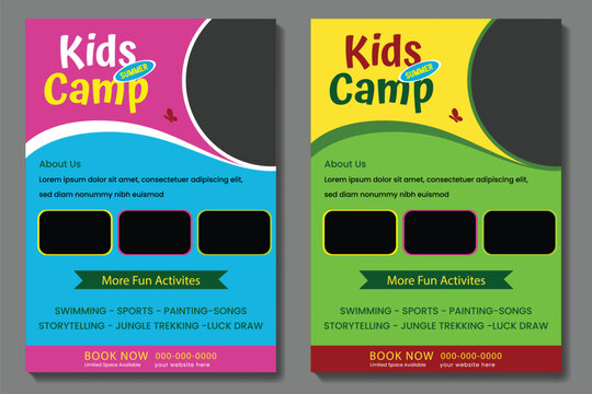 Coding, computer programming and kids technology educational editable social media post, banner, ad template, Kid technology class promotional advertisements and social media square flyer poster story