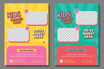 Coding, computer programming and kids technology educational editable social media post, banner, ad template, Kid technology class promotional advertisements and social media square flyer poster story