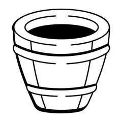 A doodle style icon denoting a terra pot
