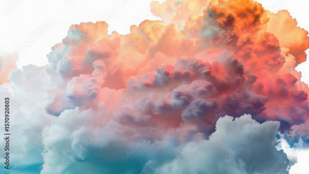 Poster a single-engine plane soaring through a thick layer of clouds