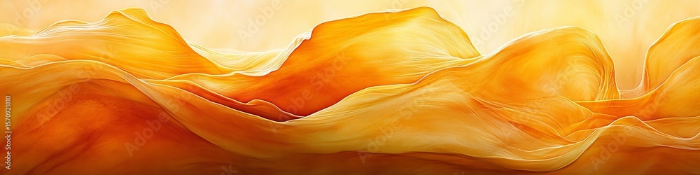 Poster abstract yellow waves and dynamic lines for modern backgrounds in technology and futuristic designs
