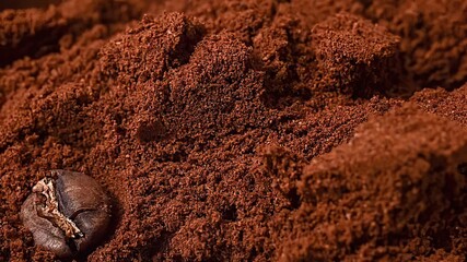 Roasted Coffee Beans Design Element with Texture and Brown Tones for Commercial Use