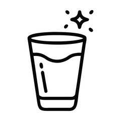 Glass icon vector logo template illustration design vector