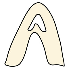 hand drawing ugly unique doodle abjad font