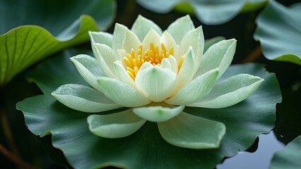 White Lotus Ecological Natural Scene