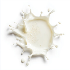 Milk Splash: A Delicate Dance of Dairy , white background cut out PNG