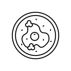 Fried Eggs Vector icon