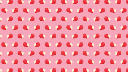 rambutan fruit seamless pattern background vector design