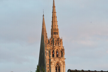cclochers de la cathédrale de Chartres- France
