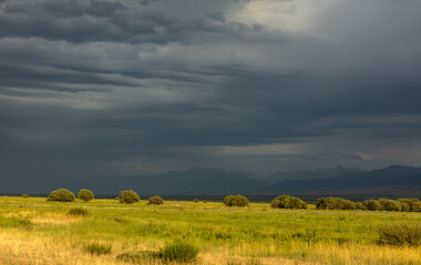 landscape with clouds and sky