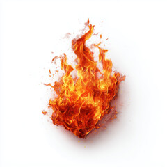 Fiery Blaze - Intense Heat and Energy , white background cut out PNG