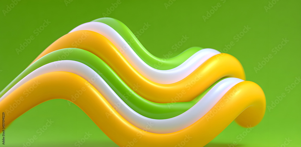 Poster abstract neon wave background for presentation slides