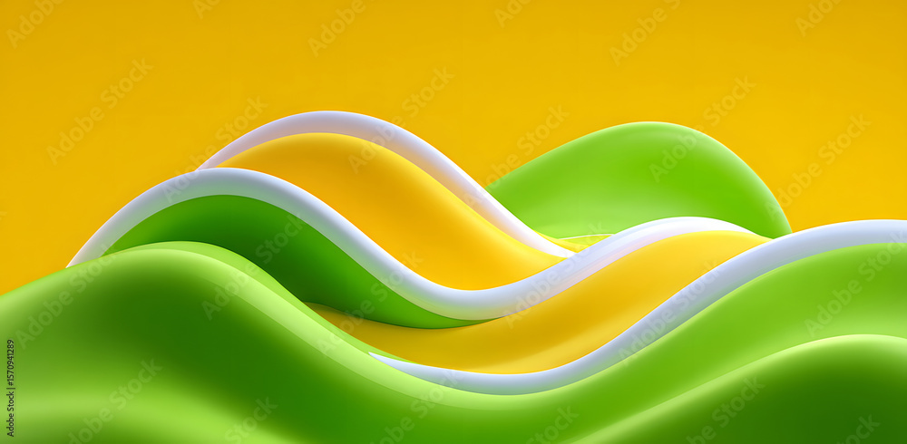 Poster abstract neon wave background for presentation slides