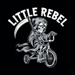 Naklejka premium skull t shirt design