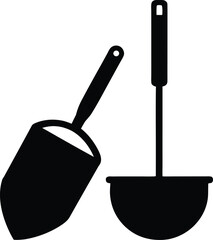Cooking companion the iconic spatula vector template flat
