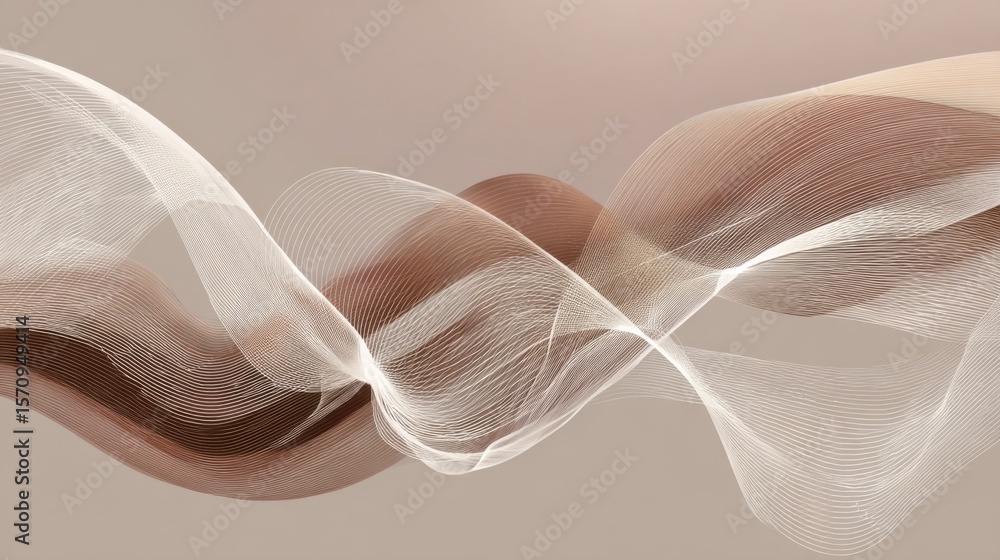 Poster a serene abstract background with flowing lines and muted tones, evoking a sense of tranquility and 
