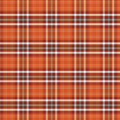 Vibrant Orange Plaid Pattern - Warm Autumn Tartan Background