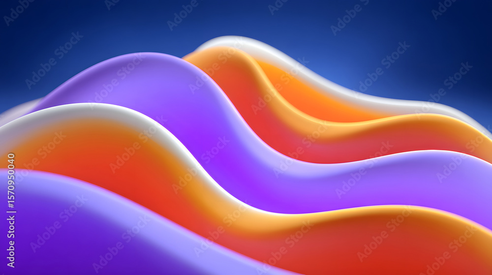 Poster dynamic fluid color gradient background, abstract kv main visual business ppt background