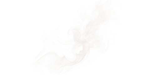 Transparent beige smoke effect on transparent background – swirling fog design with elegant flow,...