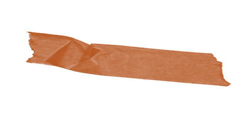 Russet Brown Abstract Shape: Design Element on transparent background