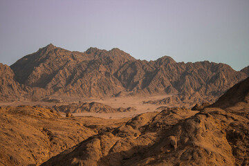 sunset in the mountains