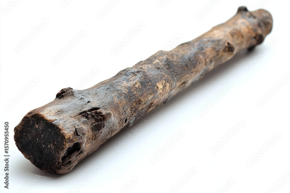 Poster rough, worn log segment