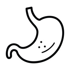 Editable Icon of Stomach Acid Vector illustration isolated on