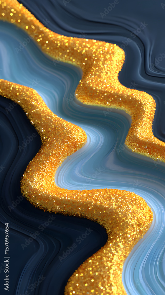 Poster dynamic fluid color gradient background, abstract kv main visual business ppt background