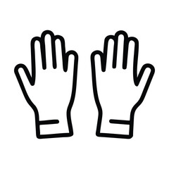 Working gloves icon style 