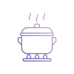 Fototapeta premium Cooking Pot vector icon