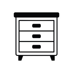 Nightstand vector icon