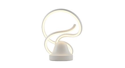Modern White LED Table Lamp Design.