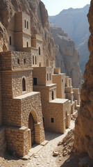 Al Hajjarah Yemen Haraz Mountains Towering Stone Village Houses Built Vertically