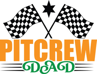 Pit crew dad  vector, Clipart, Silhouette, Vector, icons, illustration, design
