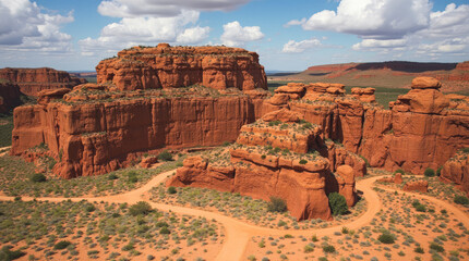 Catimbau National Park Brazil — Red-Rock Mesas and Caves with Prehistoric Paintings in Arid Terrain