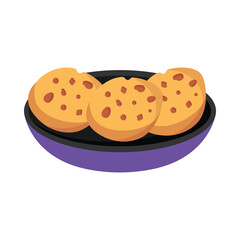 Cookies Vector style icon. Eps 10 file