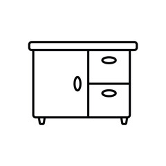 Sideboard vector icon