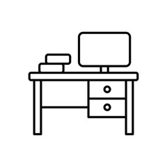 Office Desk vector icon