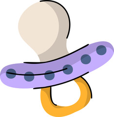 Baby Pacifier Vector Illustration
